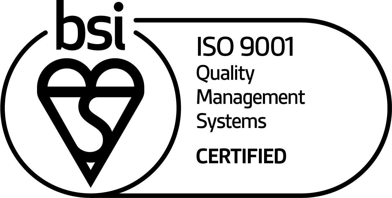 mark of trust certified ISO 9001 quality management systems black logo